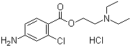 盐酸氯普鲁卡因分子结构 (CAS 3858-89-7)