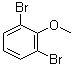 结构式 CAS# 38603-09-7, 2,6-二溴苯甲醚