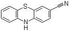 2-氰基吩噻嗪分子结构 (CAS 38642-74-9)