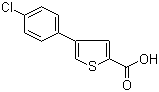 4-(4-Chlorophenyl)-2-thiophenecarboxylic acid molecular structure (CAS 386715-46-4)