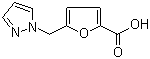 5-(1H-吡唑-1-甲基)-2-糠酸分子结构 (CAS 386736-99-8)