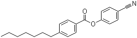 4-Cyanophenyl 4-heptylbenzoate molecular structure (CAS 38690-76-5)