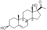 3beta,17alpha-Dihydroxypregn-5-en-20-one molecular structure (CAS 387-79-1)