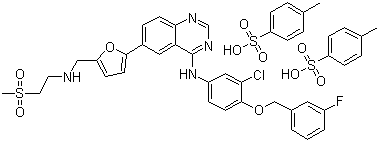 Lapatinib ditosylate molecular structure (CAS 388082-77-7)