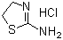 2-氨基-2-噻唑啉盐酸盐分子结构 (CAS 3882-98-2)