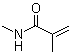 N-甲基甲基丙烯酰胺分子结构 (CAS 3887-02-3)