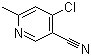 4-氯-6-甲基-3-氰基吡啶分子结构 (CAS 38875-76-2)