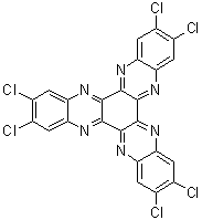 2,3,8,9,14,15-Hexachlorodiquinoxalino[2,3-a:2',3'-c]phenazine molecular structure (CAS 389121-44-2)