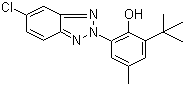 结构式 CAS# 3896-11-5, 紫外线吸收剂 UV-326; 2'-(2'-羟基-3'-叔丁基-5'-甲基苯基)-5-氯苯并三唑