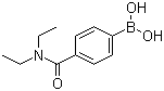 结构式 CAS# 389621-80-1, 4-(N,N-二乙氨甲酰基)苯硼酸