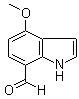 4-Methoxy-1H-indole-7-carboxaldehyde molecular structure (CAS 389628-49-3)
