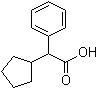 alpha-苯基环戊烷乙酸分子结构 (CAS 3900-93-4)