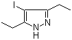 3,5-Diethyl-4-iodo-1H-pyrazole molecular structure (CAS 390356-27-1)