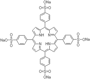 5,10,15,20-Tetrakis(sodium 4-sulfonatophenyl)-21H,23H-porphyrin molecular structure (CAS 39050-26-5)