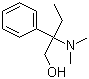 2-Dimethylamino-2-phenylbutan-1-ol molecular structure (CAS 39068-94-5)