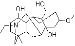 多根乌头碱分子结构 (CAS 39089-30-0)