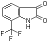 structure of CAS# 391-12-8, 7-(Trifluoromethyl)indoline-2,3-dione;7-(Trifluoromethyl)isatin