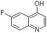 6-氟-4-喹啉醇分子结构 (CAS 391-78-6)