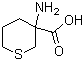 3-Aminotetrahydro-2H-thiopyran-3-carboxylic acid molecular structure (CAS 39124-24-8)