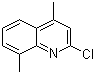 2-氯-4,8-二甲基喹啉分子结构 (CAS 3913-17-5)