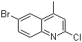6-溴-2-氯-4-甲基喹啉分子结构 (CAS 3913-19-7)