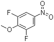 structure of CAS# 392-25-6, 2,6-Difluoro-4-nitroanisole;3,5-Difluoro-4-methoxynitrobenzene