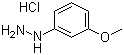 3-Methoxyphenylhydrazine hydrochloride molecular structure (CAS 39232-91-2)