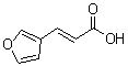 3-(3-呋喃基)-2-丙烯酸分子结构 (CAS 39244-10-5)