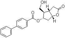 (+)-科里内酯 5-(4-苯基苯甲酸酯)分子结构 (CAS 39265-57-1)