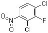 2,4-二氯-3-氟-1-硝基苯分子结构 (CAS 393-79-3)