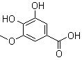 结构式 CAS# 3934-84-7, 3,4-二羟基-5-甲氧基苯甲酸