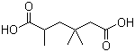 2,4,4-三甲基己二酸分子结构 (CAS 3937-59-5)