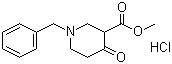 Methyl 1-benzyl-4-oxo-3-piperidine-carboxylate hydrochloride molecular structure (CAS 3939-01-3)