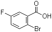 2-Bromo-5-fluorobenzoic acid molecular structure (CAS 394-28-5)