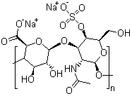 Chondroitin sulfate A sodium salt molecular structure (CAS 39455-18-0)