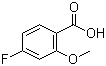 结构式 CAS# 395-82-4, 4-氟-2-甲氧基苯甲酸