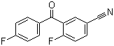 4-Fluoro-3-(4-fluorobenzoyl)benzonitrile molecular structure (CAS 395100-11-5)