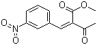 结构式 CAS# 39562-17-9, 2-(3-硝基苯亚甲基)乙酰乙酸甲酯