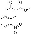 structure of CAS# 39562-27-1, Methyl 2-(2'-nitrobenzylidene)acetoacetate;Methyl 2-(o-nitrobenzylidene)acetoacetate