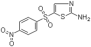 5-(4-Nitrophenylsulfonyl)thiazole-2-amine molecular structure (CAS 39565-05-4)