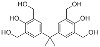 structure of CAS# 3957-22-0, 5,5'-Isopropylidenebis(m-xylene-2,a,a'-triol);4-[2-[4-hydroxy-3,5-bis(hydroxymethyl)phenyl]propan-2-yl]-2,6-bis(hydroxymethyl)phenol