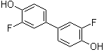 3,3'-Difluoro-4,4'-dihydroxybiphenyl molecular structure (CAS 396-86-1)