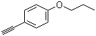 结构式 CAS# 39604-97-2, 4-乙炔基苯丙醚; (4-丙氧基苯基)乙炔
