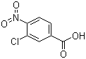 结构式 CAS# 39608-47-4, 3-氯-4-硝基苯甲酸; 间氯对硝基苯甲酸