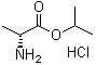D-丙氨酸异丙酯盐酸盐分子结构 (CAS 39613-92-8)
