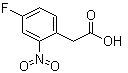 4-Fluoro-2-nitro-benzeneacetic acid molecular structure (CAS 39616-95-0)