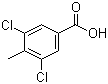 structure of CAS# 39652-34-1, 3,5-Dichloro-4-methylbenzoic acid