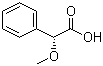 结构式 CAS# 3966-32-3, (R)-(-)-alpha-甲氧基苯乙酸