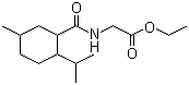 Ethyl N-[[5-methyl-2-(isopropyl)cyclohexyl]carbonyl]glycinate molecular structure (CAS 39668-74-1)