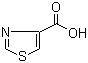 结构式 CAS# 3973-08-8, 噻唑-4-甲酸; 噻唑-4-羧酸